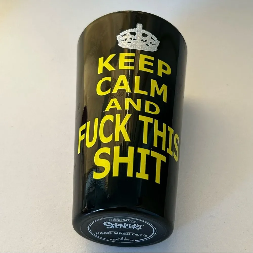 Black and Yellow Graphic Tumbler